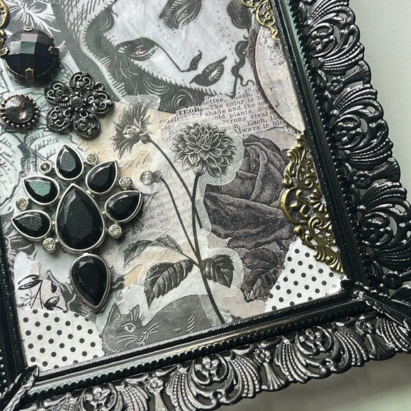 Moody Wall Art Gothic Sad Girl Maximalist Gothic Decor - Picture 4 of 10